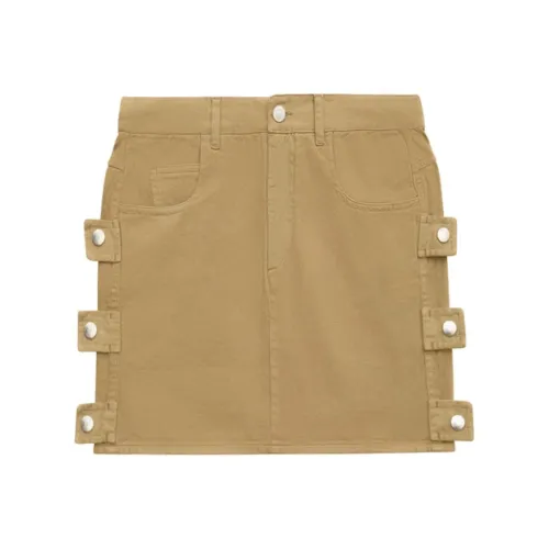 ISABEL MARANT ETOILE SS24 Повседневные короткие юбки Женские Хаки