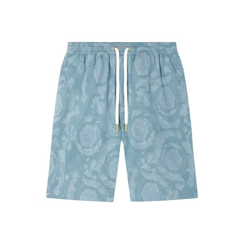 VERSACE Barocco Джинсовые шорты Мужские Синие