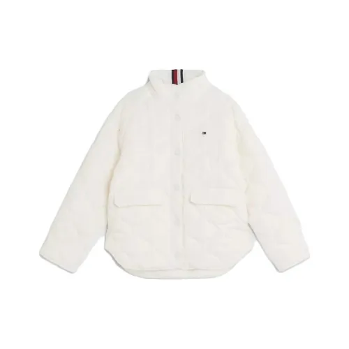 Tommy Hilfiger Куртки и Пальто Детская Одежда Стеганый Куртка Куртки Ancient White Детский