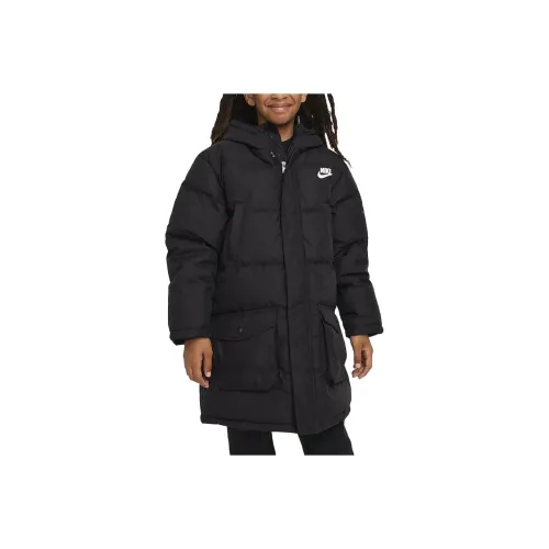 NIKE Черные Kids Пуховики