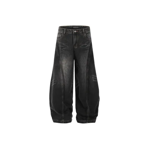 WOMA Черные Унисекс Джинсы