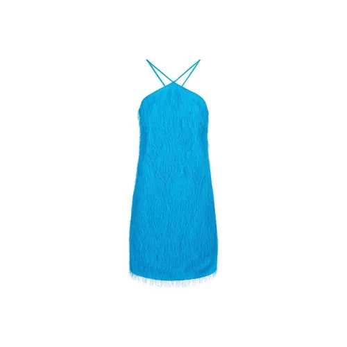 Цвет айсберга Slip Платье Женские Кобальтовый синий