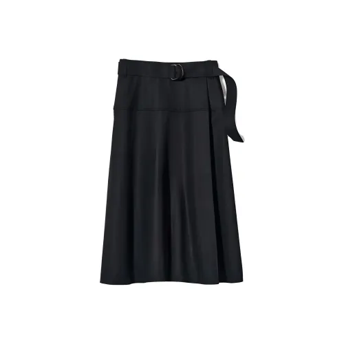 UNIQLO X CDC Co Фирменный черный 09 Женские повседневные длинные юбки