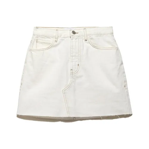 Рамка Белый Женские Джинсовые Короткие Юбки