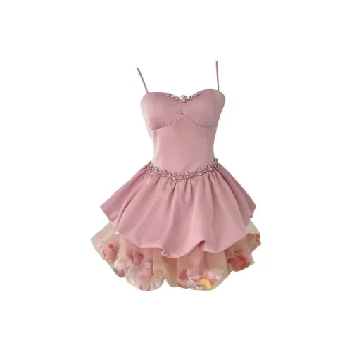 PUREIDOL Slip Платье Женское Розовое