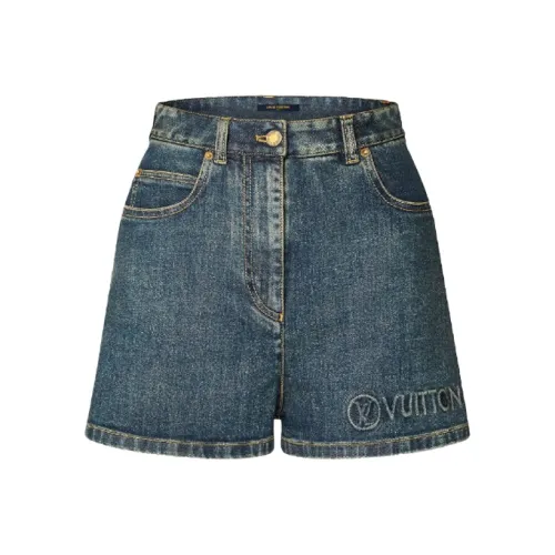 LOUIS VUITTON Джинсовые шорты Женские Blue
