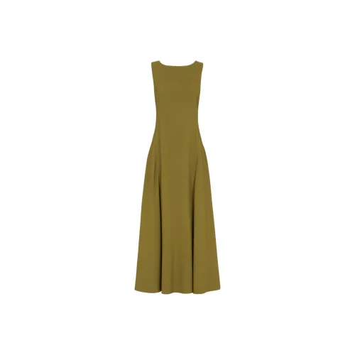 FENDI FW24 Sleeveless Dress Women's Green FENDI FW24 Без рукавов Платье Женское Зеленое