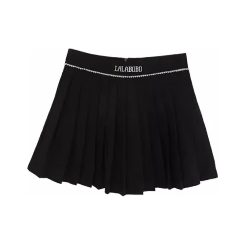 LALABOBO Повседневные короткие юбки Женские Черный