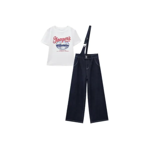 Love To Serve Повседневный Костюм Женские Темно-Синий Деним