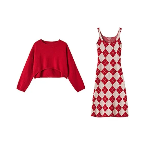 Dme Красный Женские Комплекты с юбкой