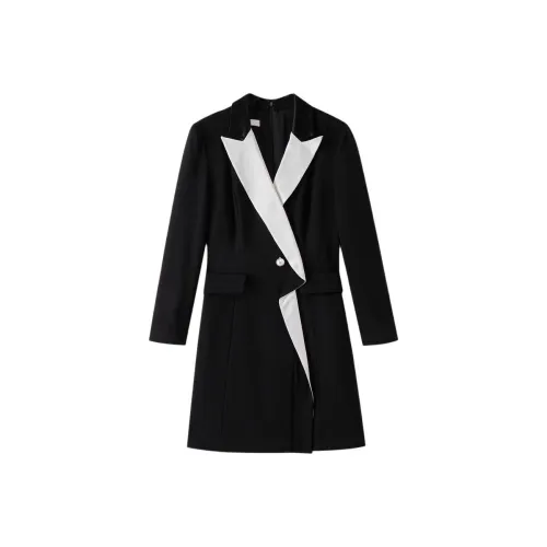 Silky Queen Длинное платье с длинными рукавами женское черное