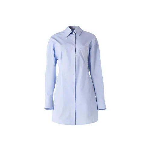 STELLA MCCARTNEY Blue Женские Длинные Платья с Рукавами