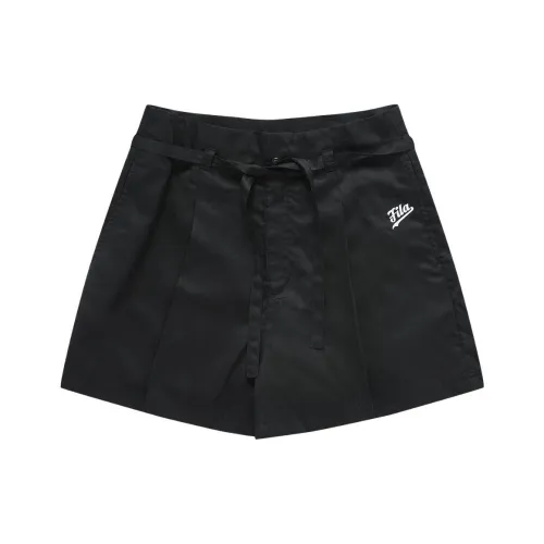 FILA FUSION Baseball series Темно-черные Женские спортивные шорты