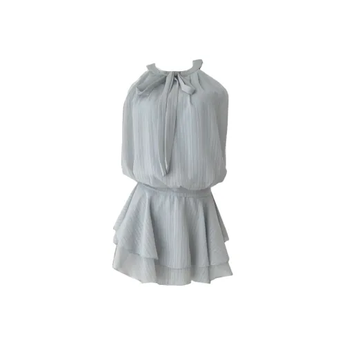 ARIADNAW STUDIO Без рукавов Платье Женское Светло-Синий