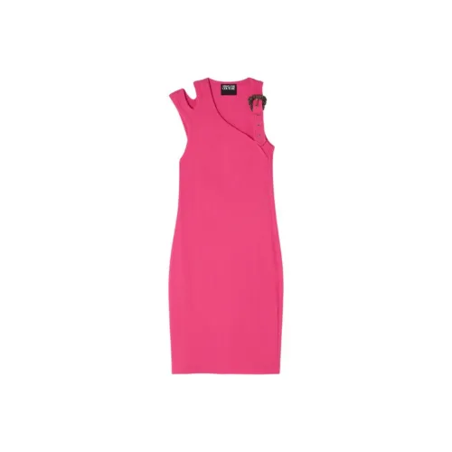 VERSACE Без рукавов Платье Женское Розовое