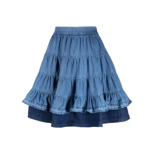 SANDRO Синие Женские Джинсовые Короткие Юбки