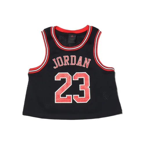 JORDAN Черная Женская баскетбольная футболка