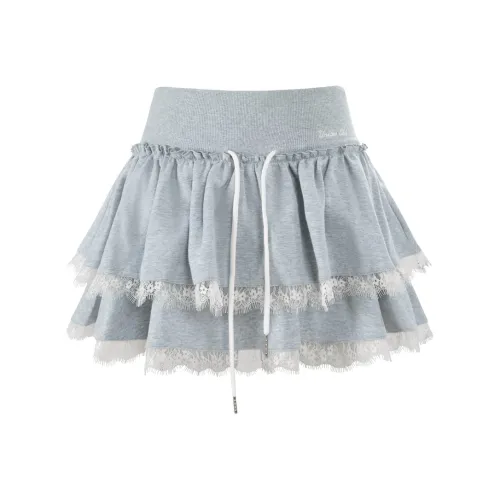 UNIFREE Повседневные короткие юбки женские Светлый Фотиния Серый