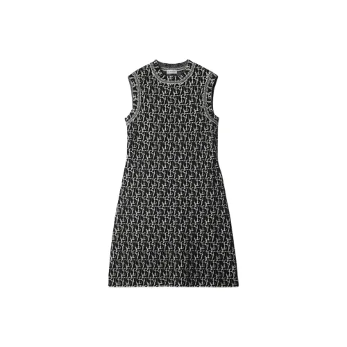 Burberry FW24 Sleeveless Dress Women's Black Burberry FW24 Без рукавов Платье Женское Черное