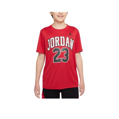 Джордан Фитнес-красные KIDS T-рубашки