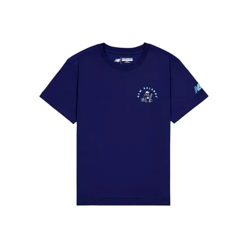 New Balance Темно-синие Kids T-рубашки