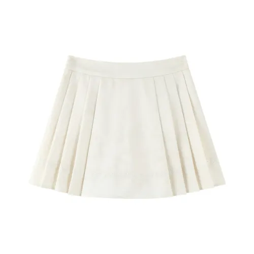 LEDIN Повседневные короткие юбки Женские Экрю