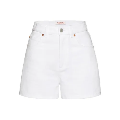 Valentino Белые Женские Джинсовые Шорты