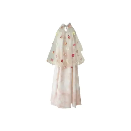 SCCREBEL OFFICIAL Без рукавов Платье Женское Розовое