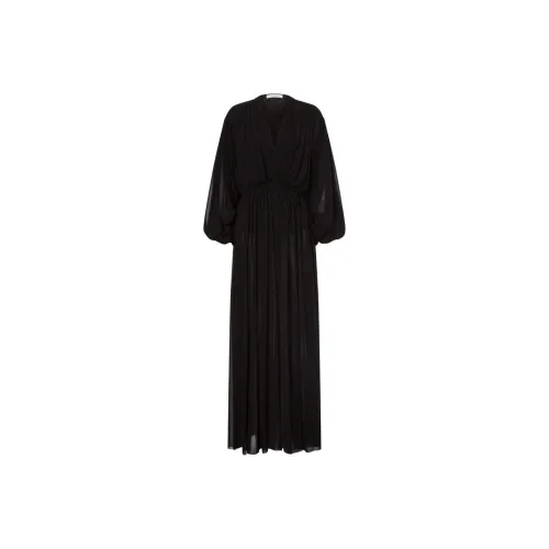 PHILOSOPHY DI LORENZO SERAFINI Длинное платье с длинными рукавами женское черное