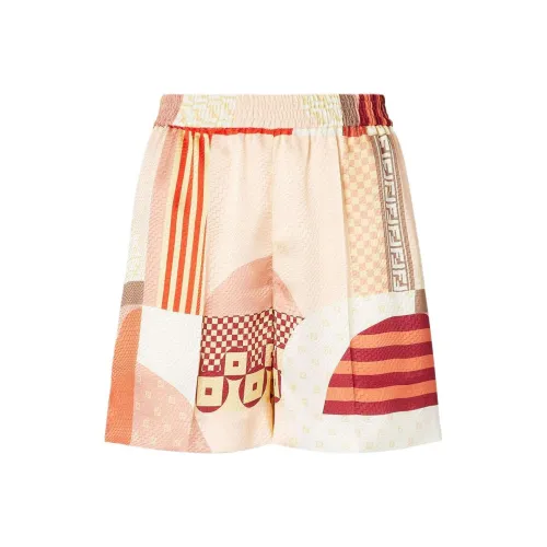 FENDI SS25 Повседневные шорты Женские Розовые