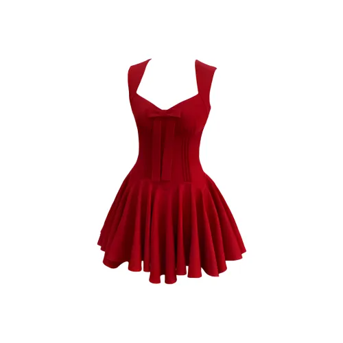 AURORA MUSE Красный Женские Слиплатья