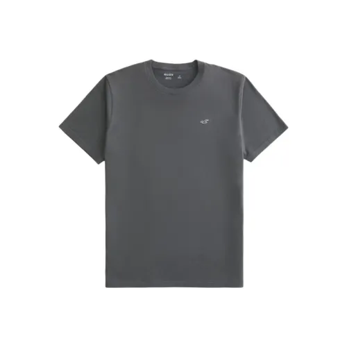 Hollister Темно-серые Мужские T-рубашки