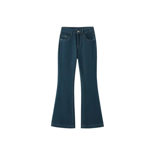 Женские синие джинсы