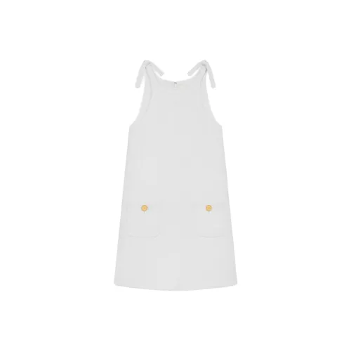 CELINE SS25 Slip Платье Женское Белое