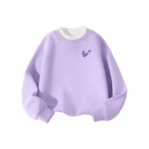 La Chapelle Kids Свитшот Светло-фиолетовый Little Фиолетовое Сердце Детский