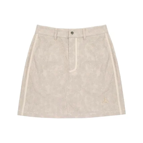 LI NING 1990 Свет Молочно-коричневый Женские Повседневные Короткие Юбки