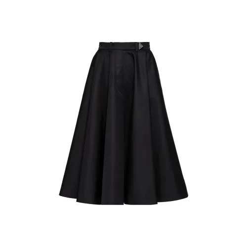 PRADA RE Нейлон Повседневный Длинный Юбка Женские