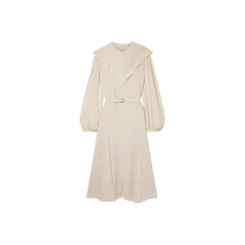 Chloe Длинное платье с длинными рукавами женское цвет румяна