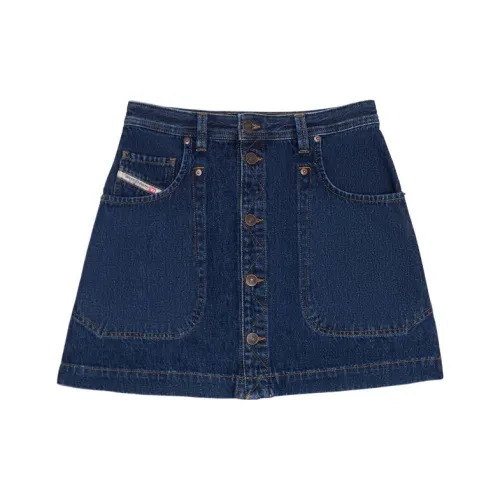 DIESEL Синие Женские Джинсовые Короткие Юбки