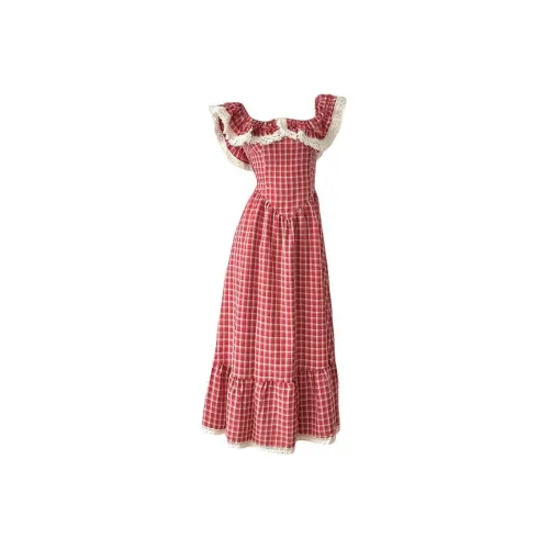 AURORA MUSE Без рукавов Платье Женское Красное