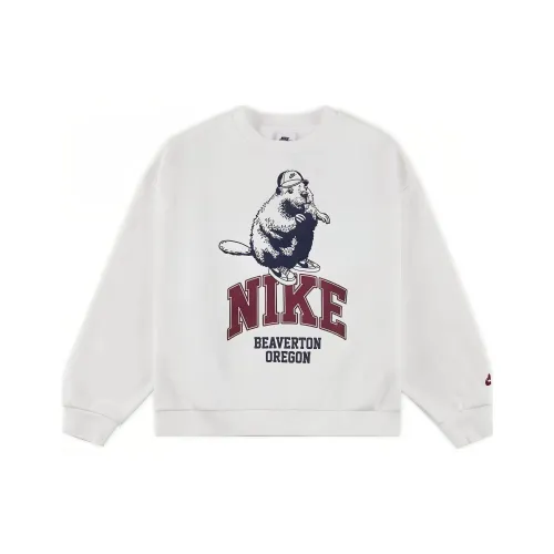 Nike Толстовка Sportswear Парусный Белый Детский