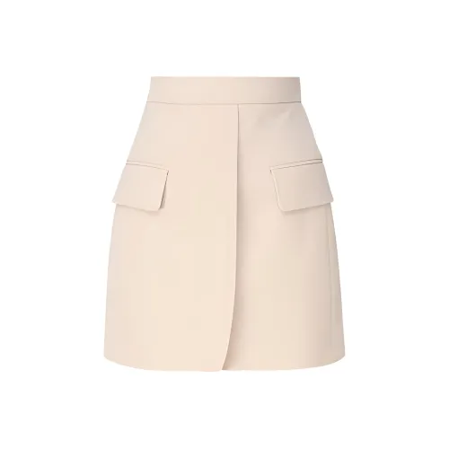 MaxMara Повседневные Короткие Юбки Женские Светлый Бежевый