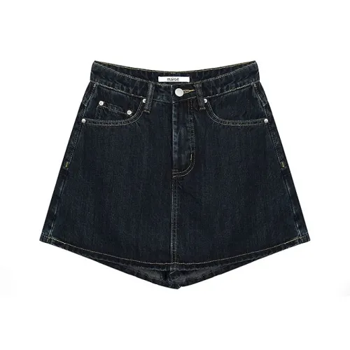 V.W.U Джинсовые короткие юбки Женские Синий Серый