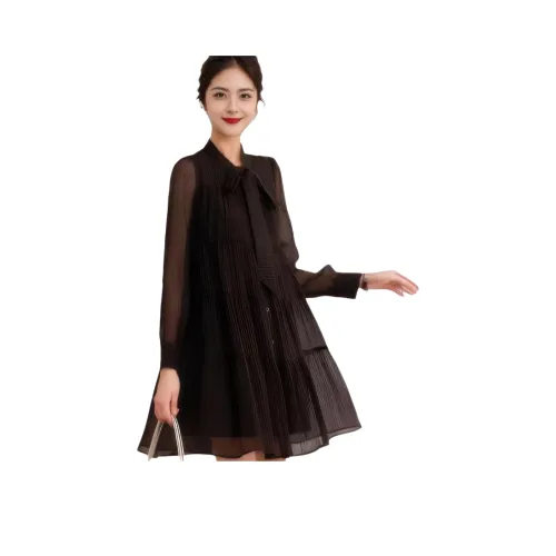 ARIADNAW STUDIO Длинное платье с длинными рукавами женское