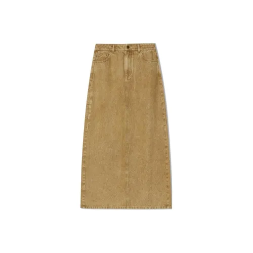 COVERINS Повседневный Длинный Юбка Женские Хаки