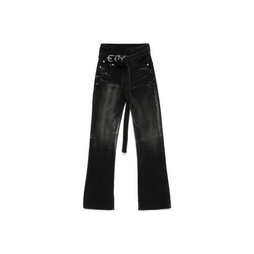 YProject FW24 Джинсы Женские Черные