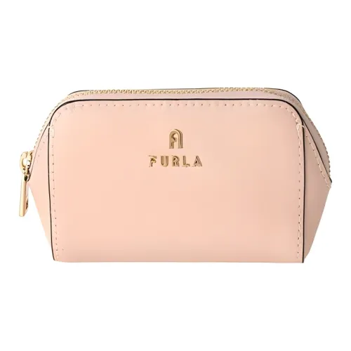Furla Brava Camelia Кожа Клатч Косметичка Маленькая Женский Розовый