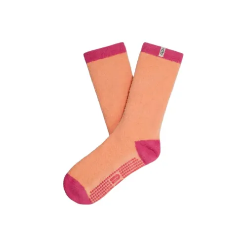UGG 1 шт Кораллово-розовый Женские MID Носки до икры