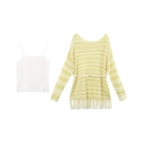 A paradise for awakening Повседневный костюм женский желтый зеленый