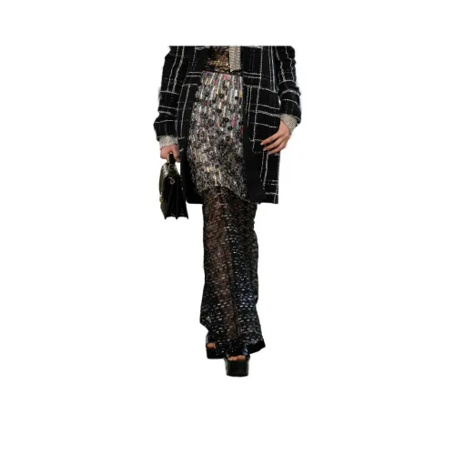 CHANEL Многоцветные Женские Повседневные Короткие Юбки